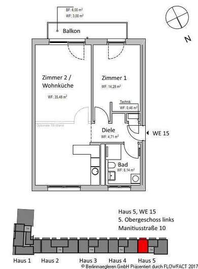 Grundriss WE 15