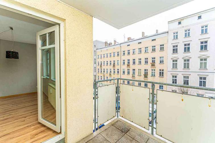 Balkonblick Wohnzimmer