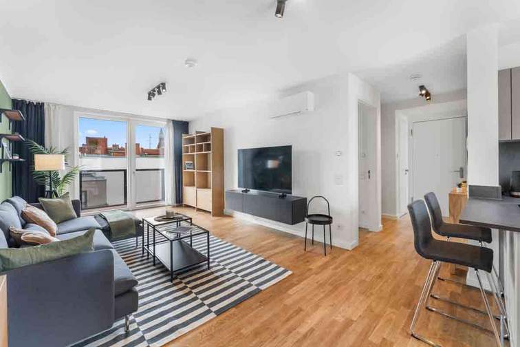 Wohnbereich Musterwohnung möbliert