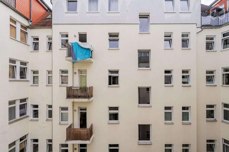 Blick vom Balkon