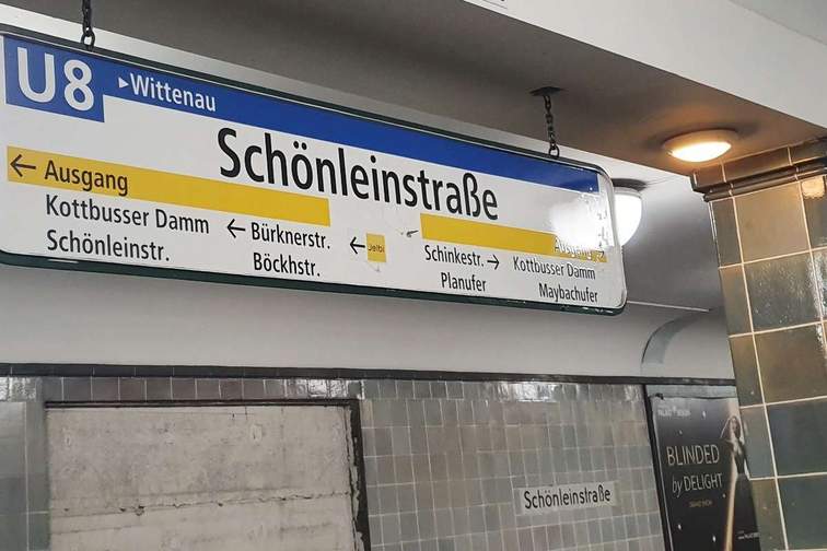 Umgebung, U-Bahnhof Schönleinstraße