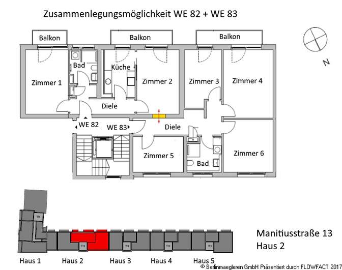 Grundriss WE 82+83 zusammengelegt