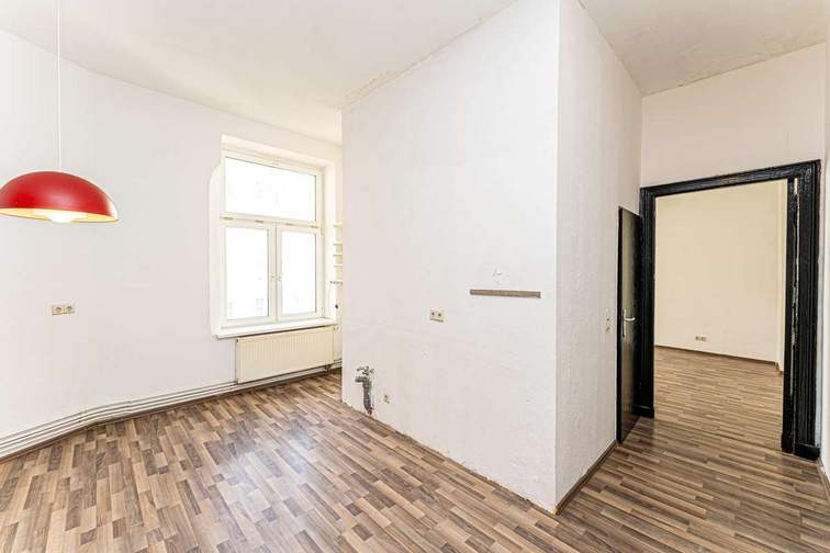 Living room with kitchen