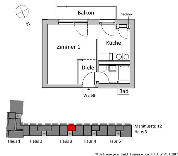 Grundriss WE 58