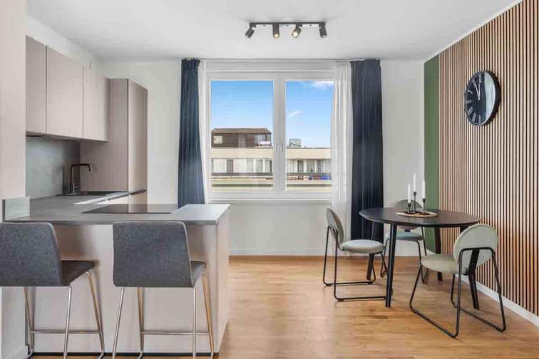 Küche Musterwohnung möbliert