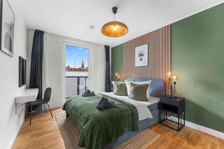 Schlafzimmer Musterwohnung Wohnbeispiel