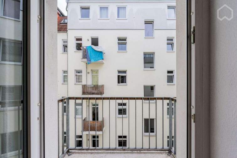 Blick vom Balkon