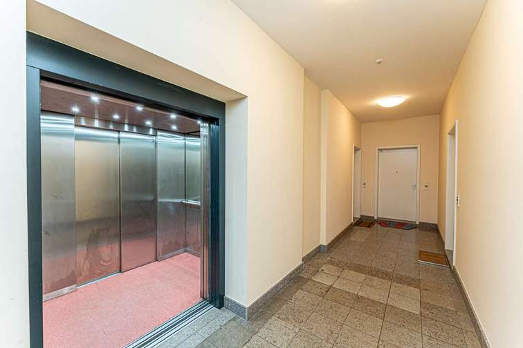 Elevator, staircase
