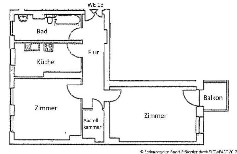 Grundriss WE 13